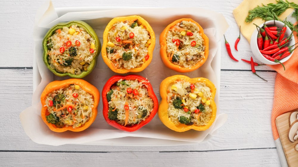 Tasty Thai Lime Stuffed Peppers recipe