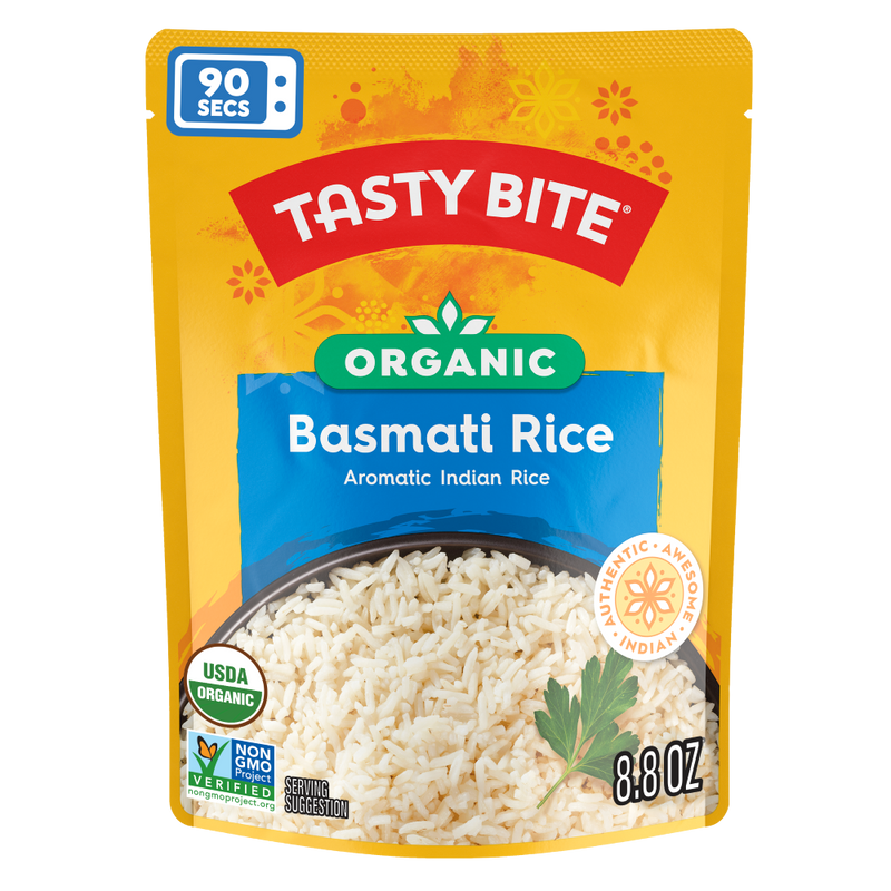 Tasty Bite Organic Basmati Rice Aromatic Indian Rice