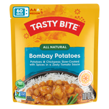 Tasty Bite Bombay Potatoes & Chickpeas slow-cooked with spices. Authentic Indian Meals.