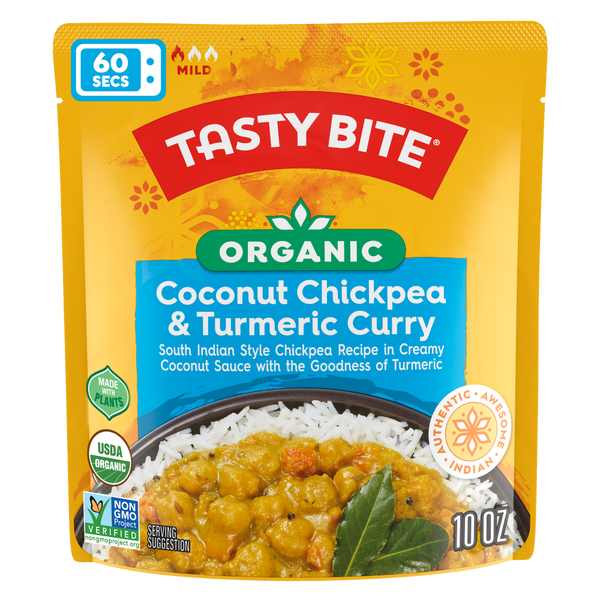 Tasty Bite Chickpea and Turmeric Curry Authentic Indian Meal