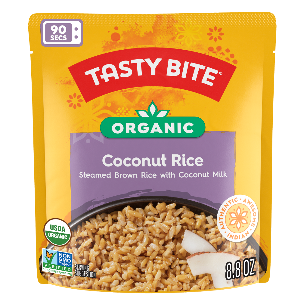 Tasty Bite Organic Coconut Rice Authentic Indian Pack