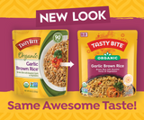 Tasty Bite Organic Garlic Brown Rice Authentic Indian New Pack Design