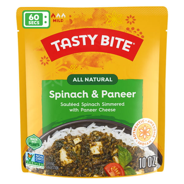 Tasty Bite Spinach & Paneer, Authentic Indian