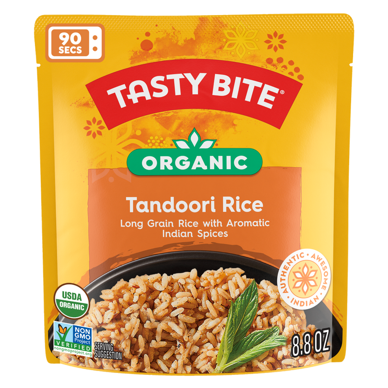 Tasty Bite Tandoori Rice, Authentic Indian Microwaveable Meal