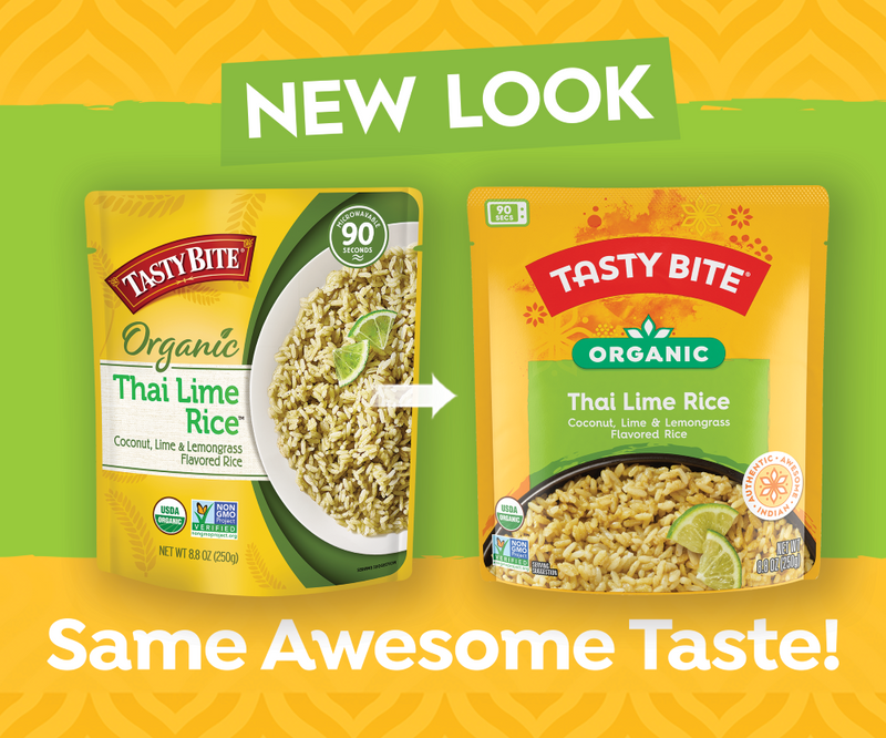Tasty Bite Thai Lime Rice Ready-made Indian Meal New Pack Design