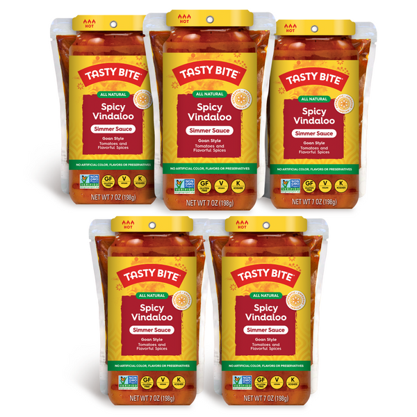 Tasty Bite Spicy Vindaloo Sauce, Authentic Indian Pack of 5