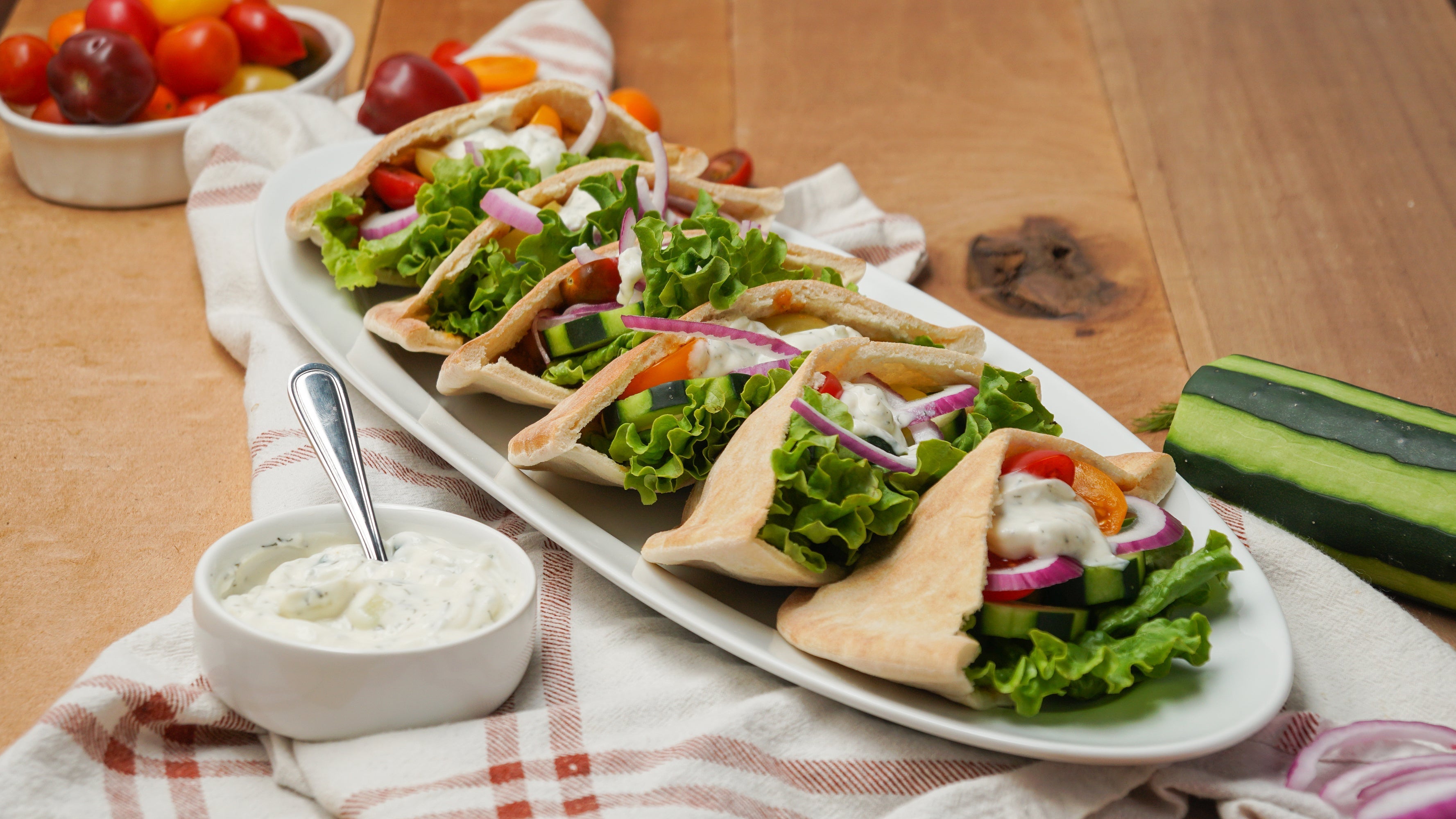 Channa Masala Pita Pockets