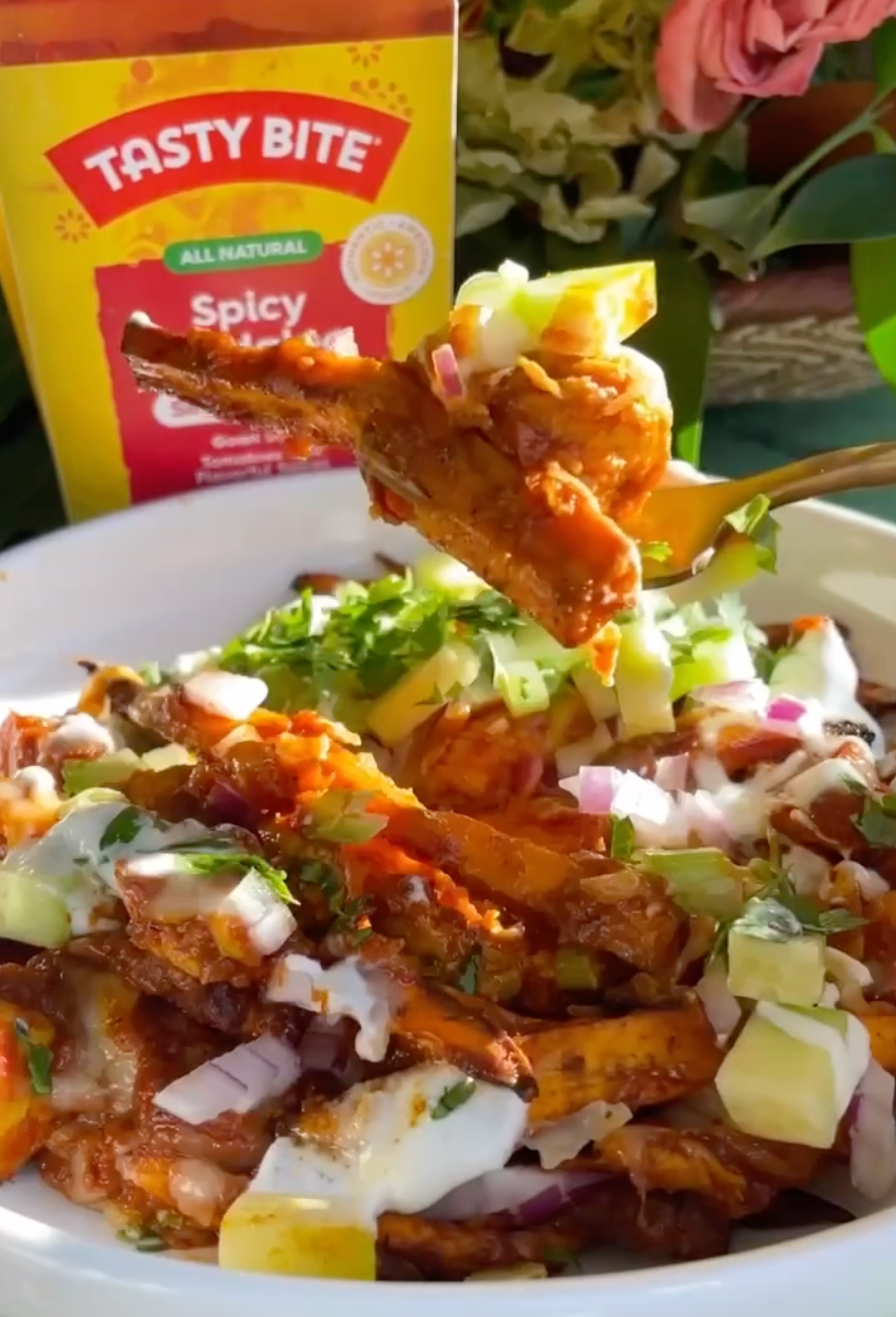 Spicy Chicken Vindaloo Sweet Potato Fries