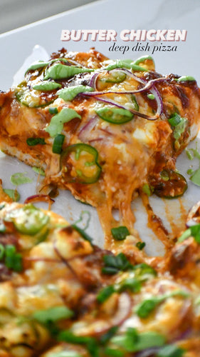 Butter Chicken Pan Pizza