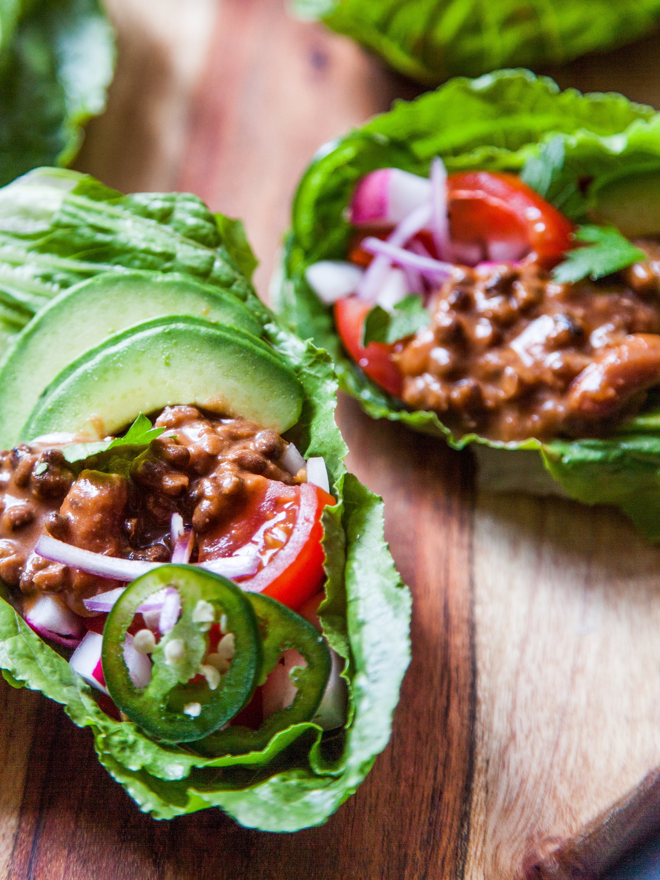 Lentil Lettuce Wraps
