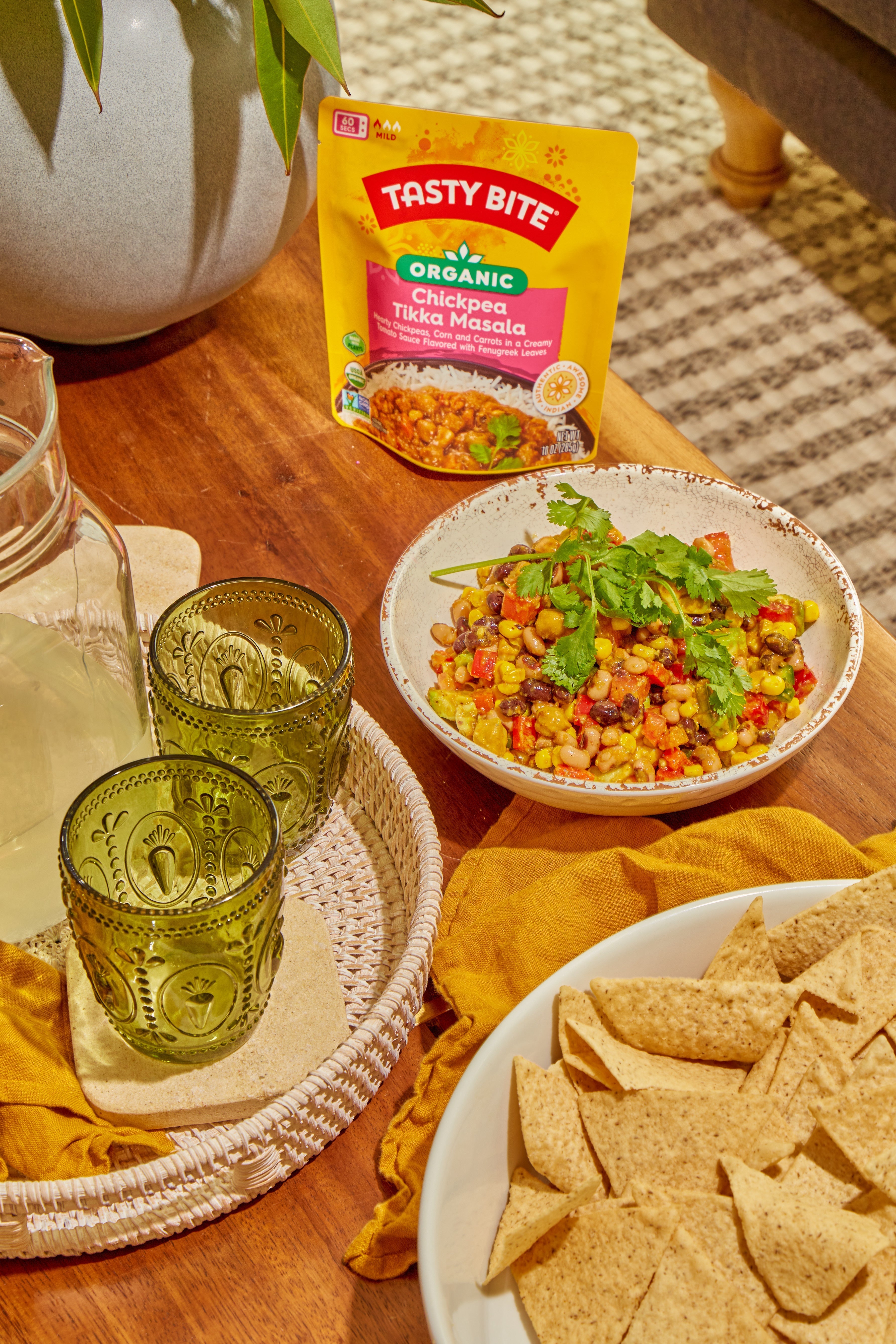 Cowboy Caviar Recipe with Tasty Bite Chickpea Tikka Masala