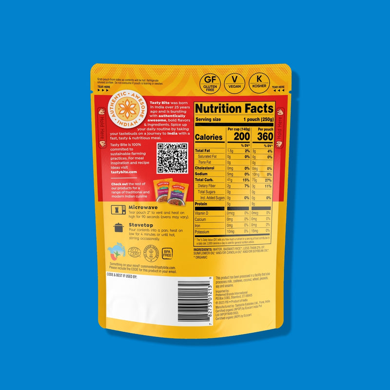 Organic Basmati Rice - 6 Pack