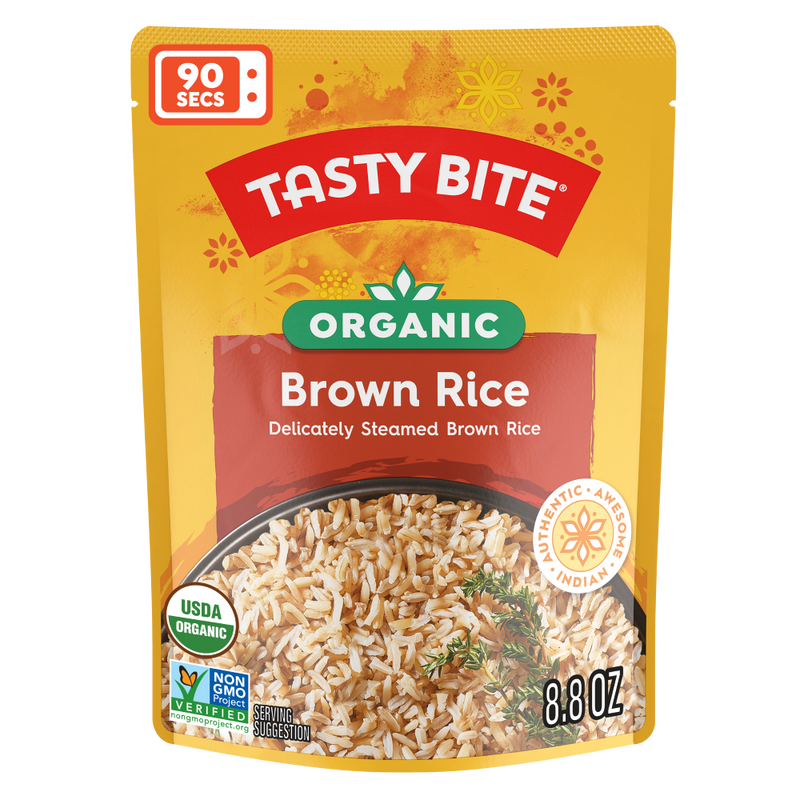 Organic Brown Rice - Pack of 6 | Tasty Bite | Tasty Bite