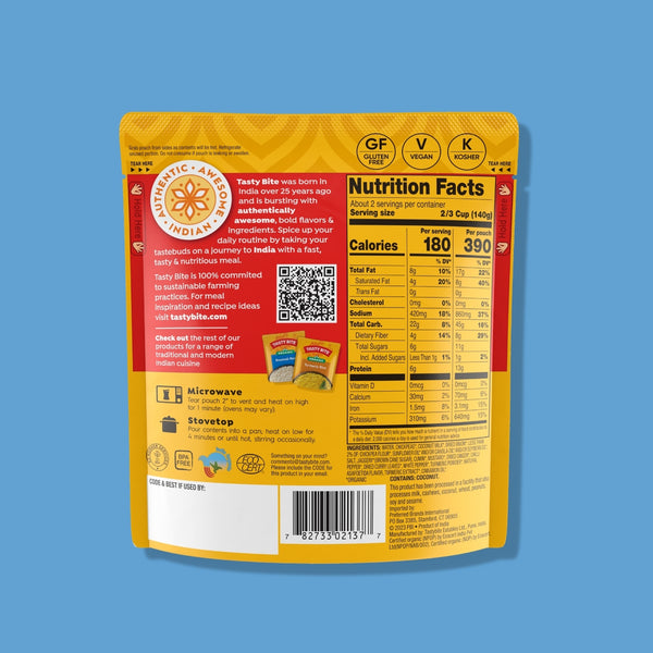 Organic Coconut Chickpea & Turmeric Curry - 6 Pack