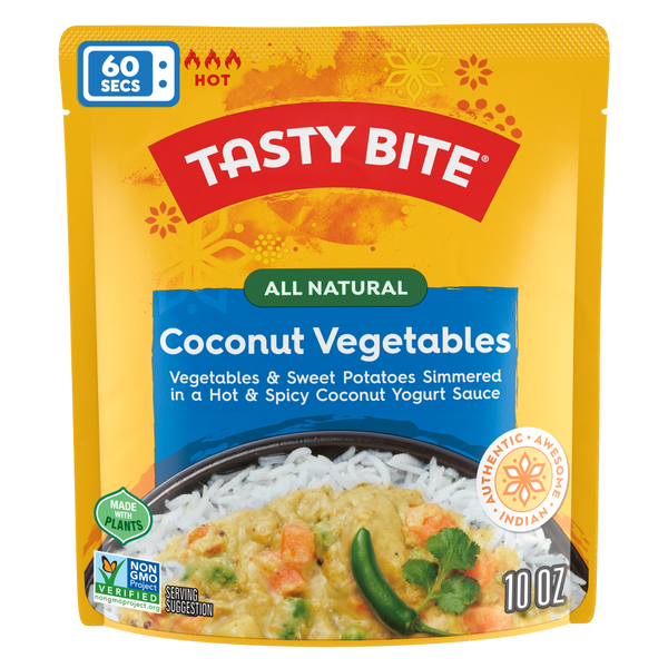 Tasty Bite Coconut Vegetables, 10 Oz - 6 Pack