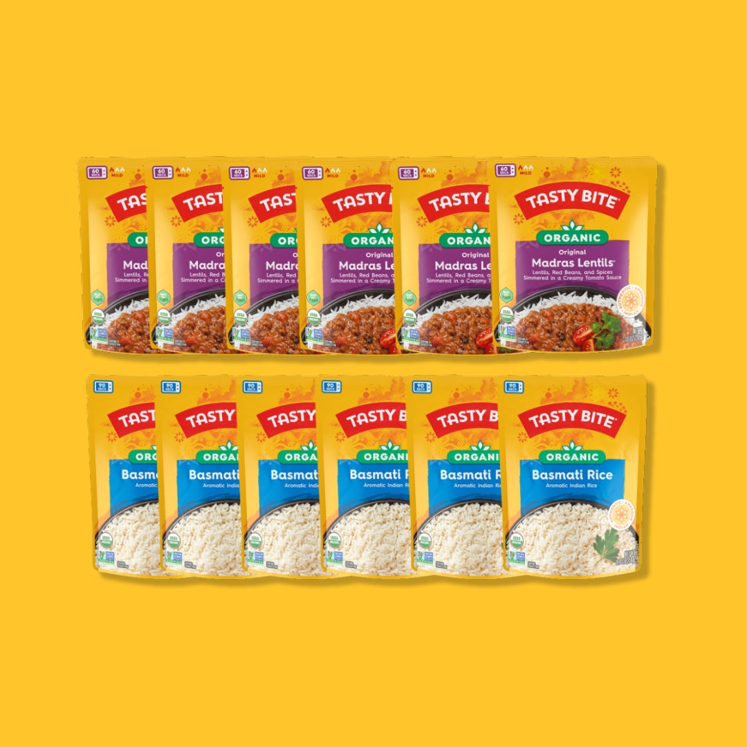 Madras Lentils & Basmati Rice Bundle - 12 Pack