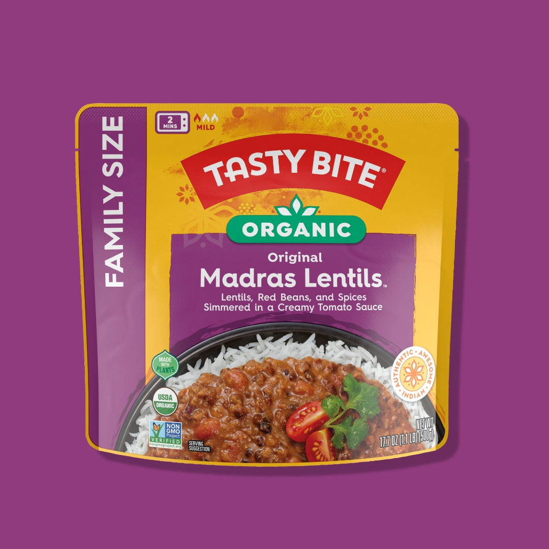 Family Size Organic Madras Lentils - 6 Pack
