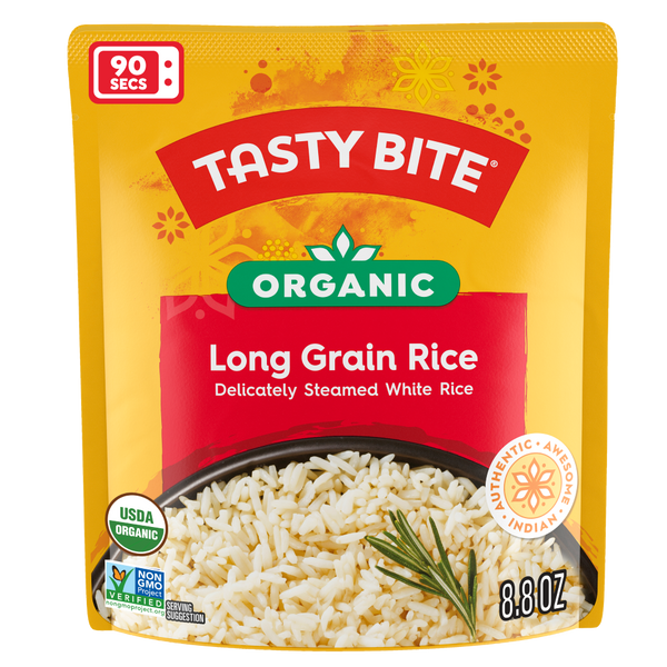 Tasty Bite Organic Long Grain Rice, 8.8 Oz - 6 Pack