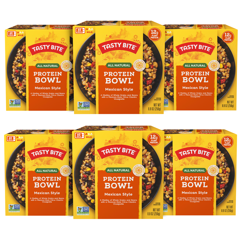 Tasty Bite Mexican Protein Bowl - 8.8 Oz Ready-to-Eat Meal With Plant-Based Protein