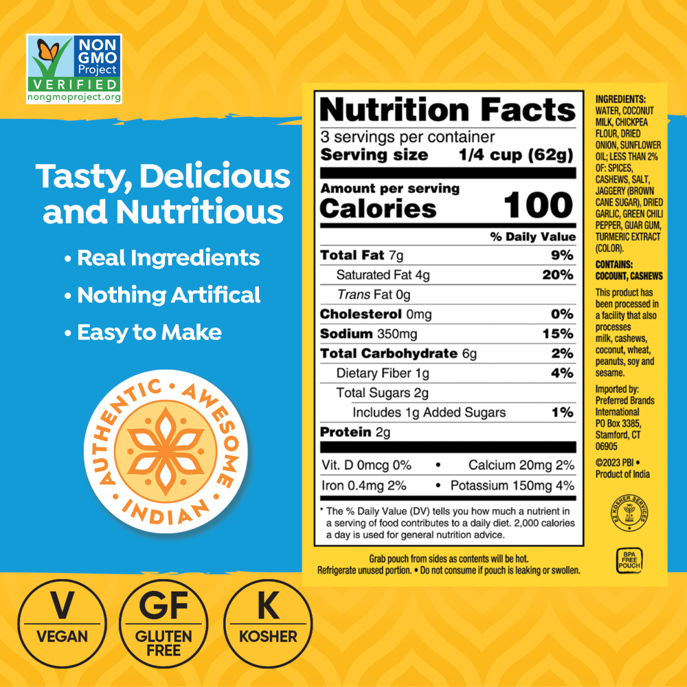 Coconut Korma Simmer Sauce, 5 Pack Tasty Bite Tasty Bite