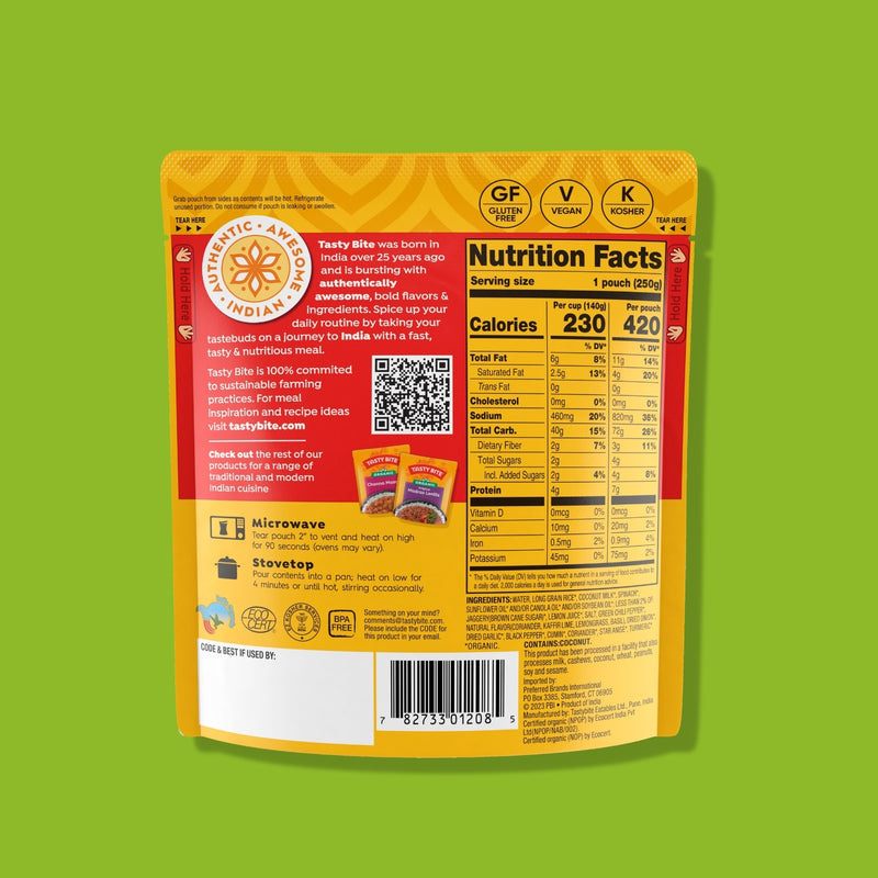 Organic Thai Lime Rice, 8.8 Oz - 6 Pack