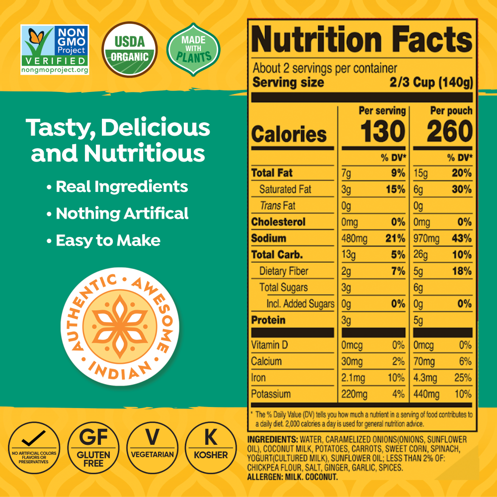 Vegetable Korma 6 pack Tasty Bite Tasty Bite