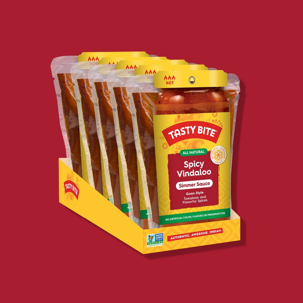 Tasty Bite Spicy Vindaloo Sauce, Indian Shelf Stable Pack of 5