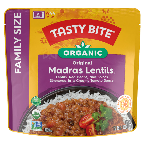 Family Size Organic Madras Lentils - 6 Pack