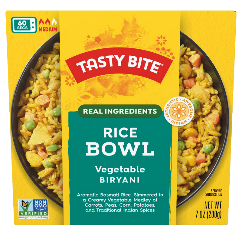 Tasty Bite Vegetable Biryani Rice Bowl, 7 Oz - 6 Pack
